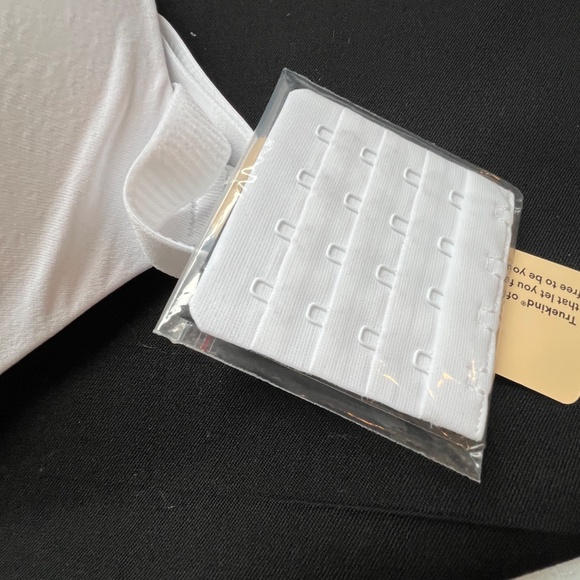 Truekind Bra Supportive Comfort Wireless Shaping White 2XL New w. Bra Extender - Picture 7 of 7